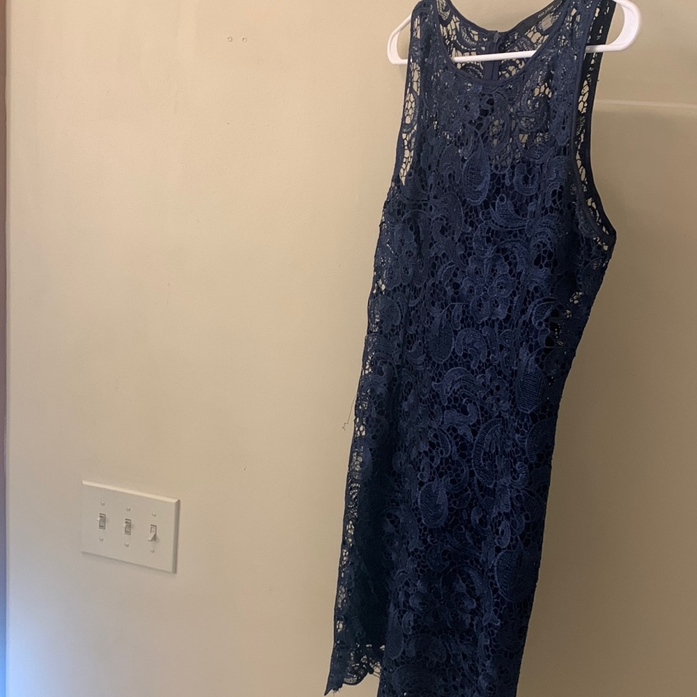 Fun 2 Fun navy lace dress